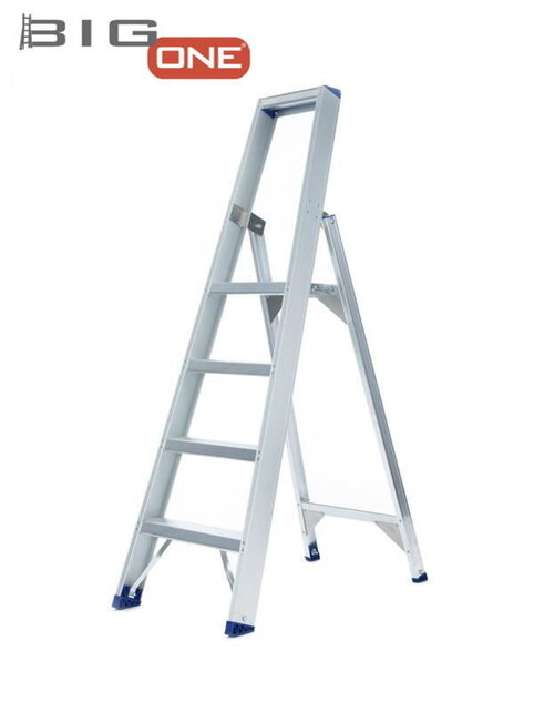 Professionele enkele trapladder 4 treden model ATOM