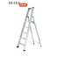 bigone Professionele enkele trapladder 5 treden model ATOM