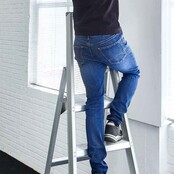 Professionele enkele trapladder 5 treden model ATOM