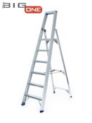Professionele enkele trapladder 6 treden model ATOM