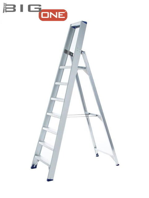 Professionele enkele trapladder 7 treden model ATOM