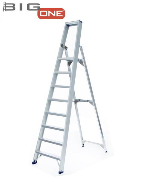 Professionele enkele trapladder 8 treden model ATOM
