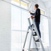 Professionele enkele trapladder 8 treden model ATOM