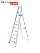 Professionele enkele trapladder 9 treden model ATOM