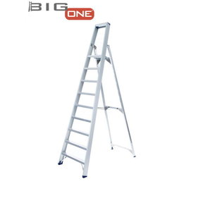 Trapladder 9-treden- stahoogte 2.25m