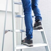 Professionele enkele trapladder 10 treden model ATOM