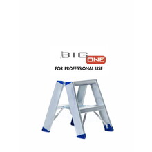 Dubbele trapladder 2x2-treden- stahoogte 0.50m