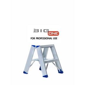 Dubbele trapladder 2x2-treden- stahoogte 0.50m