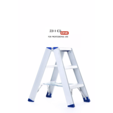 Dubbele trapladder 2x3-treden- stahoogte 0.75m