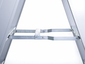Dubbele trapladder 2x3-treden- stahoogte 0.75m