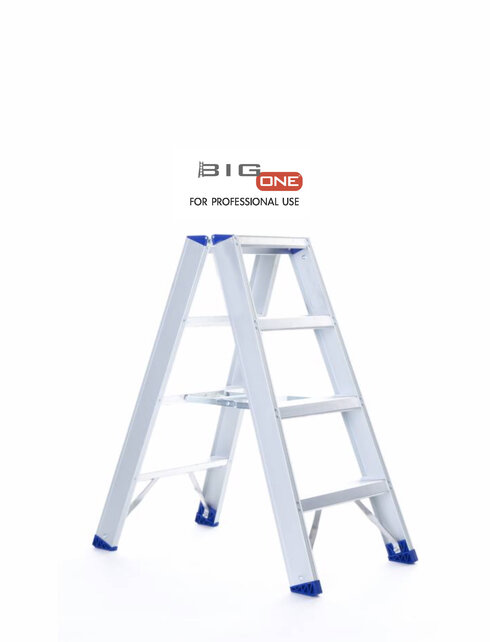 Professionele dubbele trapladder 2x4 treden model ATOM