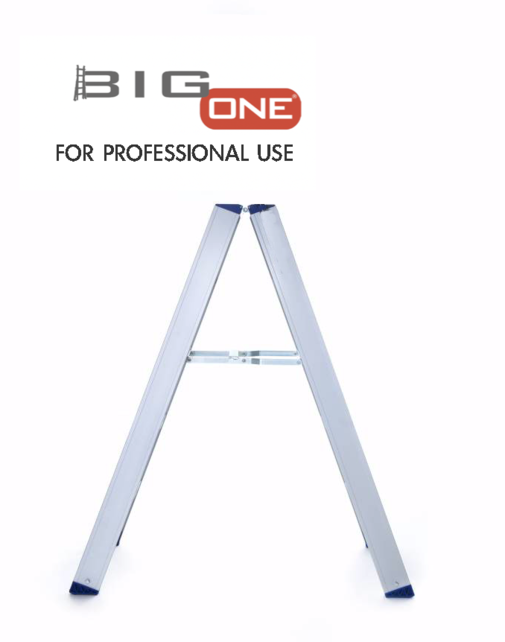 Dubbele trapladder 2x5-treden- stahoogte 1.25m