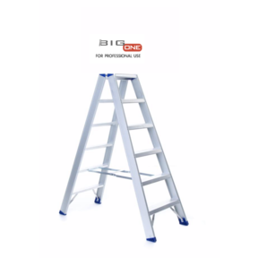 Dubbele trapladder 2x6-treden- stahoogte 1.50m