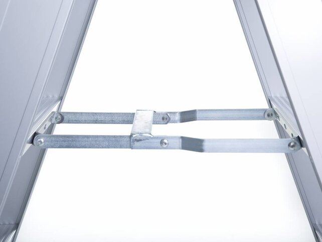 Dubbele trapladder 2x6-treden- stahoogte 1.50m