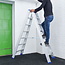 bigone Dubbele trapladder 2x7-treden- stahoogte 1.75m
