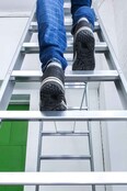 Dubbele trapladder 2x8-treden- stahoogte 2.00m