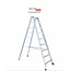 bigone Dubbele trapladder 2x9-treden- stahoogte 2.25m