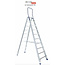 bigone Dubbele trapladder 2x10-treden- stahoogte 2.50m