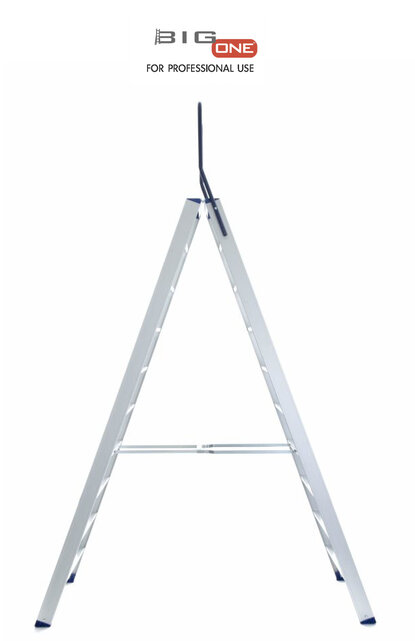 Dubbele trapladder 2x10-treden- stahoogte 2.50m