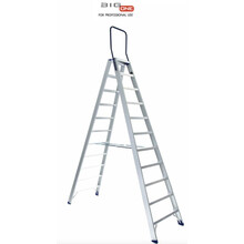 Dubbele trapladder 2x11-treden- stahoogte 2.75cm