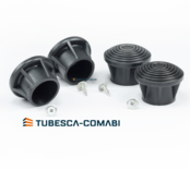 set van 4 stuks  veiligheidsvoeten tubesca Ø 35mm