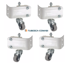 set van 4 stuks  verende wielen by tubesca