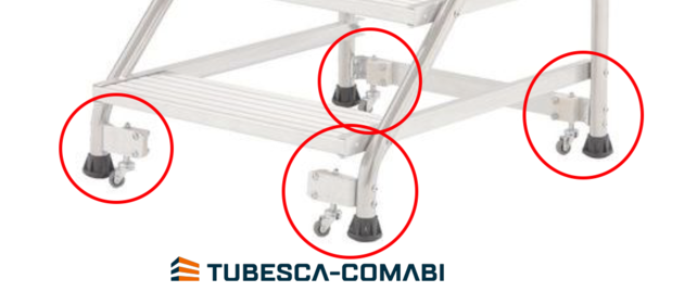 set van 4 stuks  verende wielen by tubesca