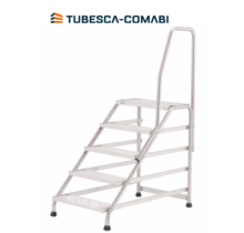 werktrap 5 treden type Modul by Tubesca  Werktrap 3 treden met 1 of 2 leuningen