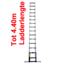 TUBESCA x-tenso 15 treden telescopische ladder