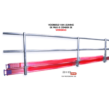 Complete leuning voor werkbrug 8.00m