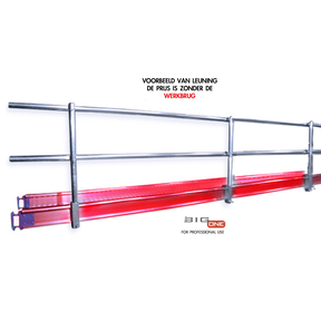 Leuning voor werkbrug 8.00m