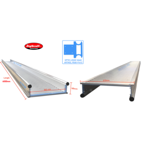 6.00m werkbrug model recto-verso