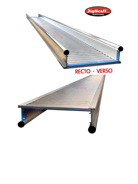 8.00m werkbrug model recto-verso