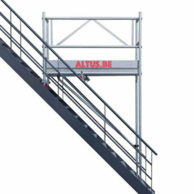 Trap steiger 0.75 x 1.85m uitbreidbaar