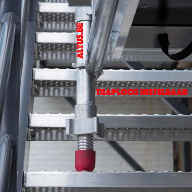 Trap steiger 0.75 x 1.85m uitbreidbaar