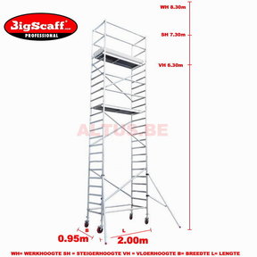 module 3 Allround rolsteiger 6.30m vh= 8.30m wh