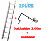 2.00m dakladderset solide easy-fit