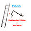 Solide 2.00m dakladderset solide easy-fit