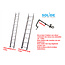 Solide 5.00m dakladderset solide easy-fit
