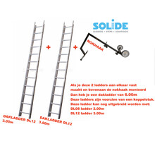 6.00m dakladderset solide easy-fit