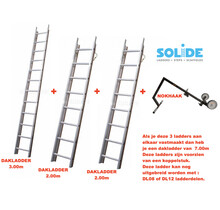 7.00m dakladderset solide easy-fit
