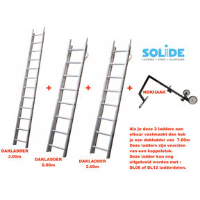 7.00m dakladderset solide easy-fit