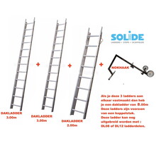 8.00m dakladderset solide easy-fit