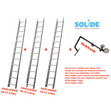 9.00m dakladderset solide easy-fit