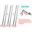 Solide 9.00m dakladderset solide easy-fit