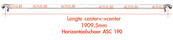 ASC 190 Horizontaal schoor