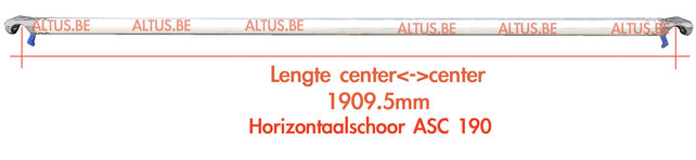 ASC 190 Horizontaal schoor