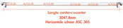 ASC 305 Horizontaal schoor