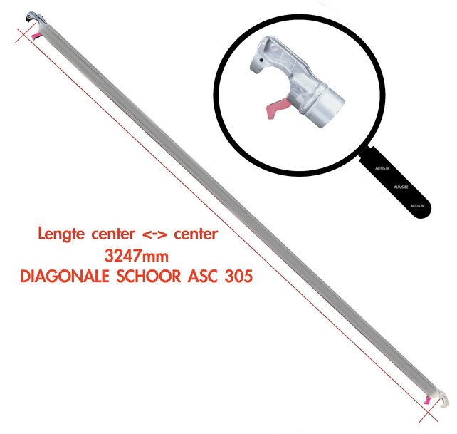 ASC 305 Diagonaal schoor