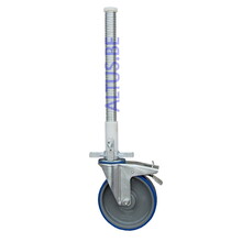 ASC regelbare steigerwiel Ø 200 mm stalen spindel 375 kg kunststof geleider